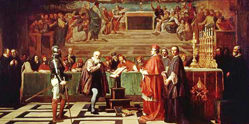 Galileo before the Holy Office (detail from a painting by Joseph-Nicolas Robert-Fleury)