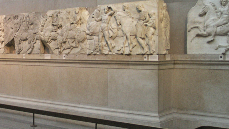 Parts of the Parthenon frieze in the British Museum